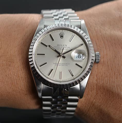 gentleman's stainless steel rolex datejust|vintage Rolex Datejust stainless steel.